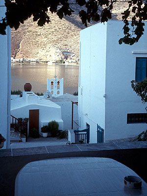 Utsikt från Hotel Dorotea på Sifnos.