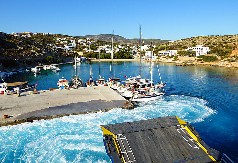 Blue Star Naxos på Iraklia i Småkykladerna.