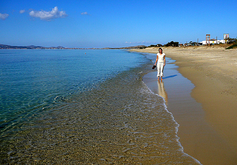 Plaka beach på Naxos.